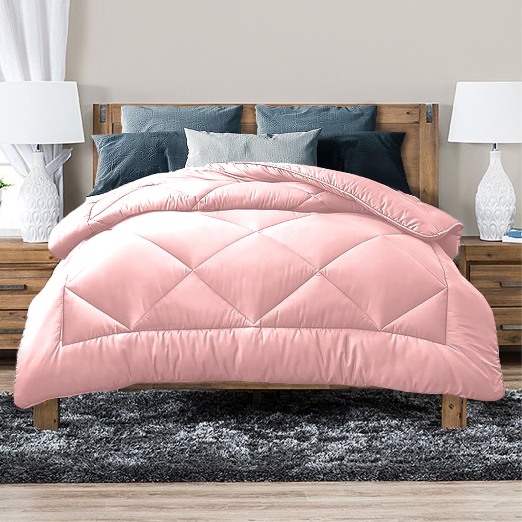 Luxor Australian Made All Season Blush 400GSM Bamboo Blend Quilt King - Home & Garden > Bedding - Bedzy Australia