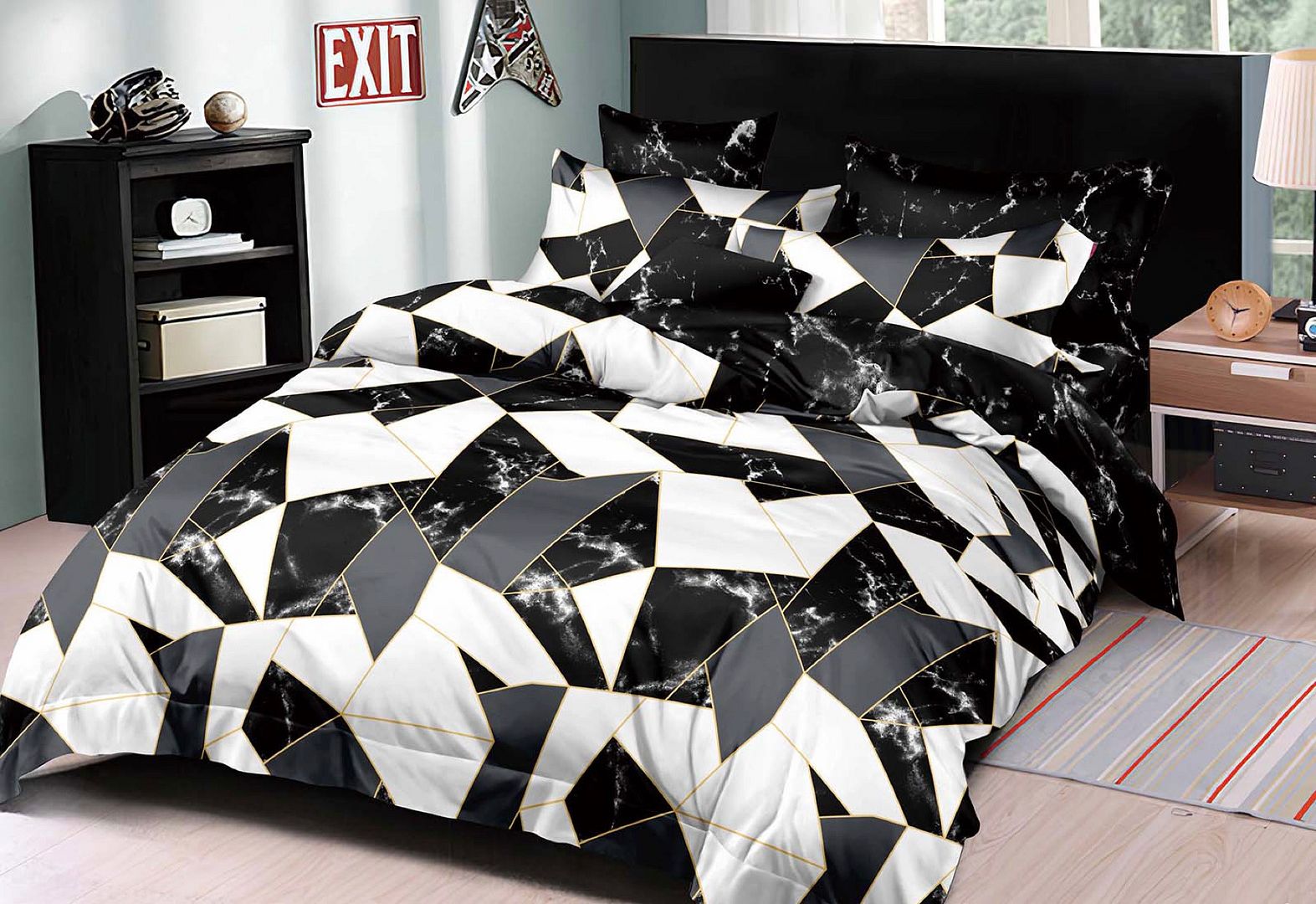 Makoto Super King Size Quilt/Doona/Duvet Cover Set - Home & Garden > Bedding - Bedzy Australia