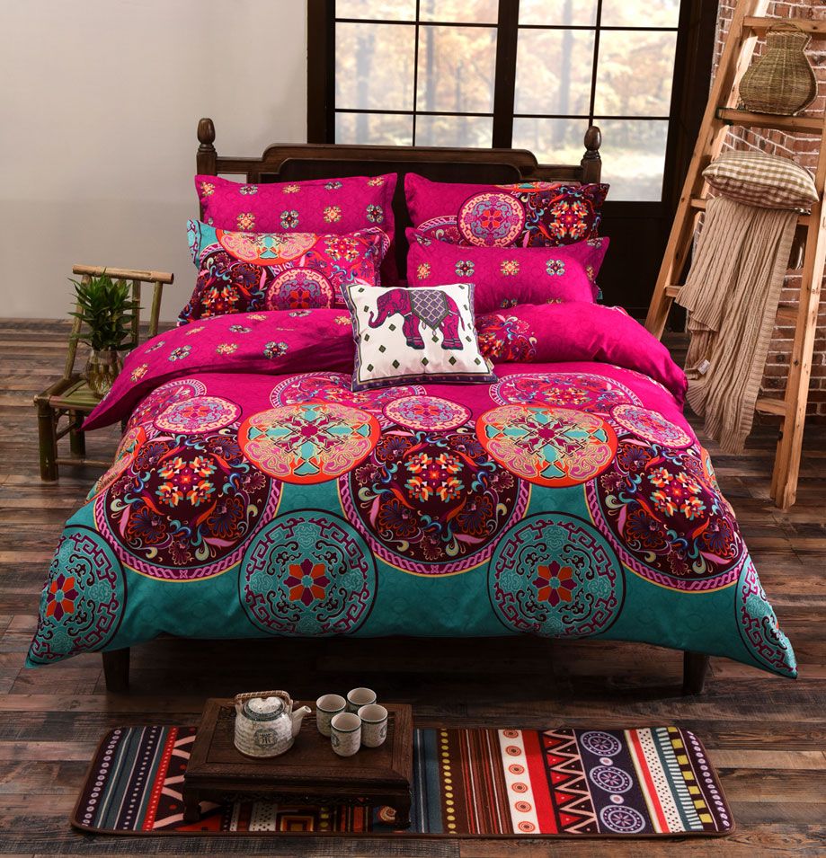 Mandala Queen Size Duvet Doona Quilt Cover Set - Home & Garden > Bedding - Bedzy Australia