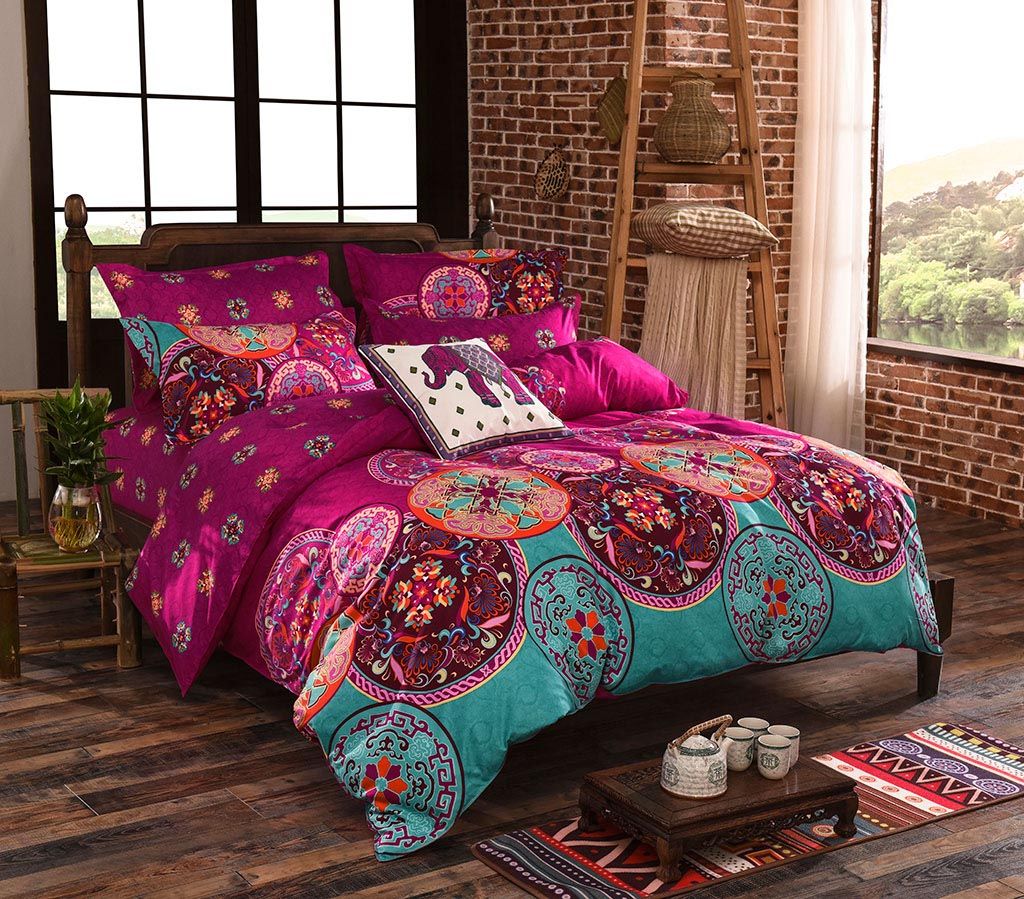 Mandala Queen Size Duvet Doona Quilt Cover Set - Home & Garden > Bedding - Bedzy Australia