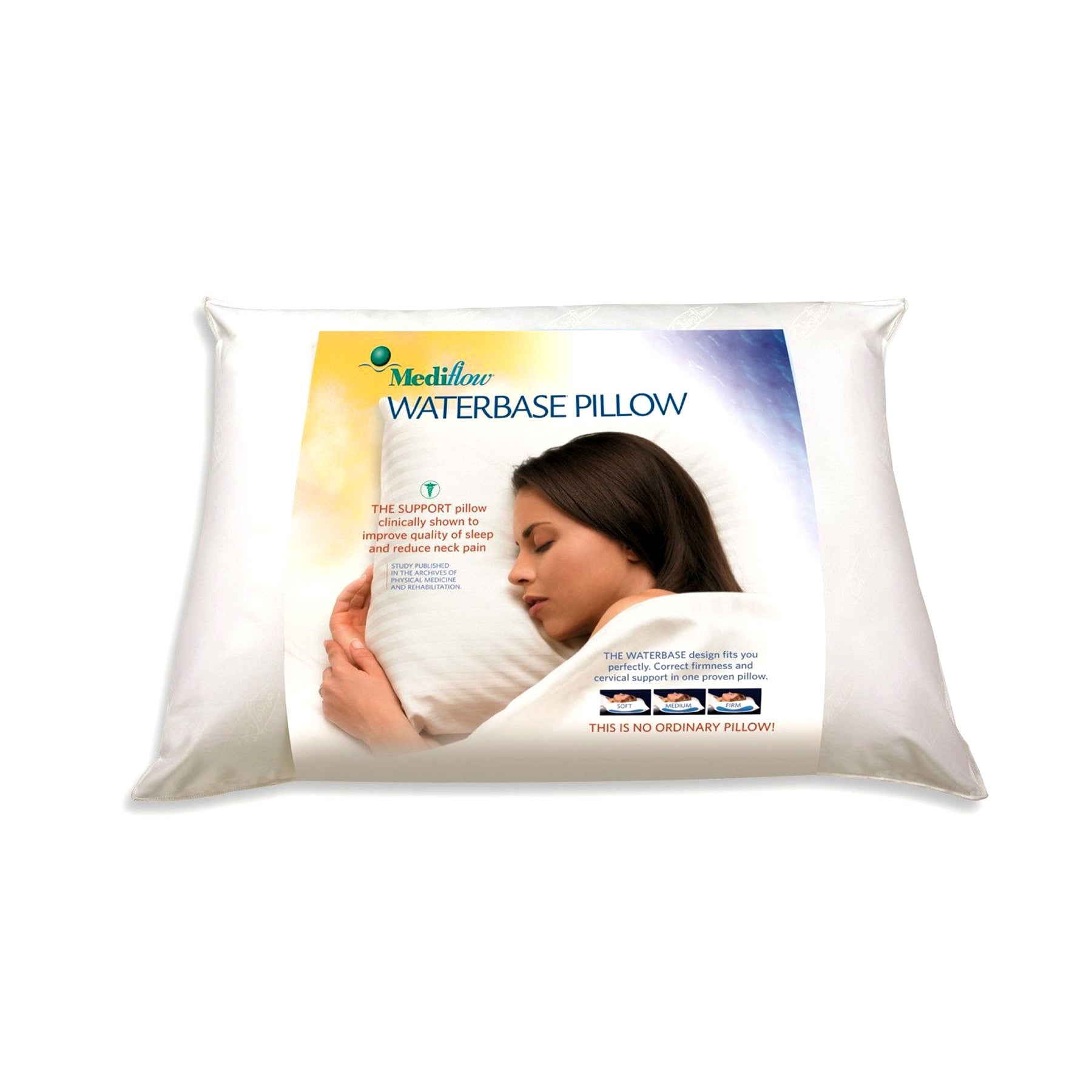 Mediflow Adjustable Waterbase Water Neck Pain Reduction Standard Pillow - Home & Garden > Home & Garden Others - Bedzy Australia