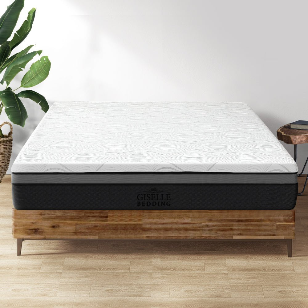 Belle Cool Gel Memory Foam Mattress 25cm Thick - King Single - Furniture > Mattresses - Bedzy Australia