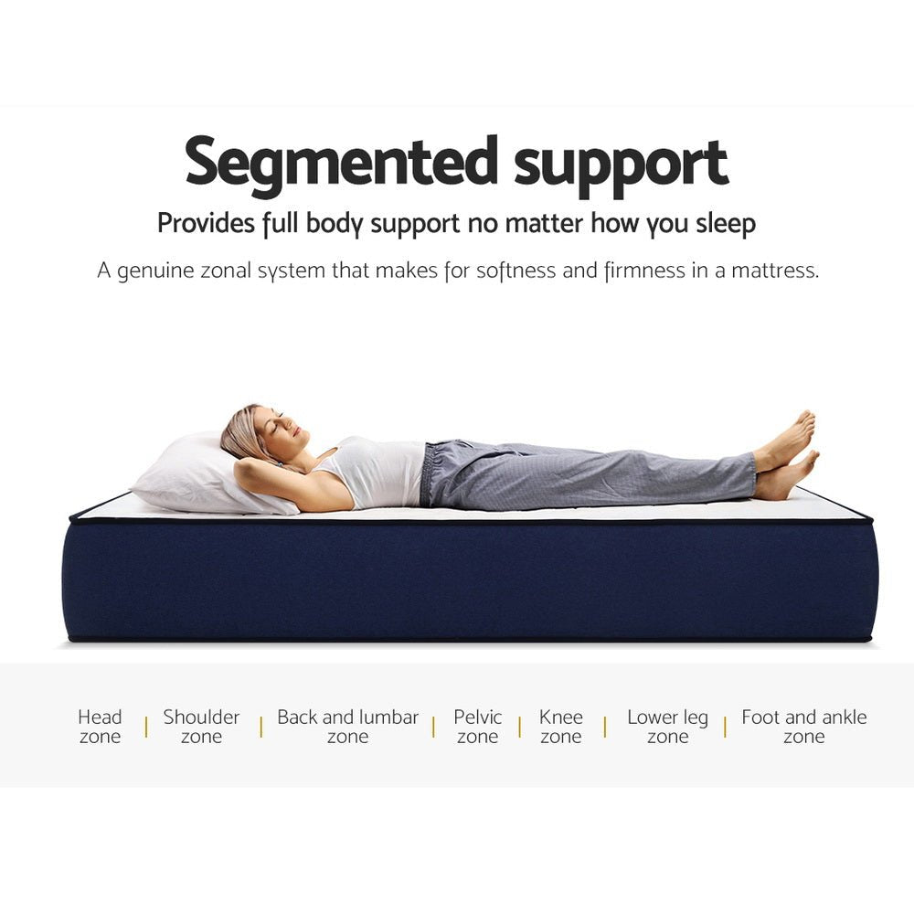 Naimah Series Premium Pocket Spring Mattress 30cm Thick - King Single - Furniture > Mattresses - Bedzy Australia