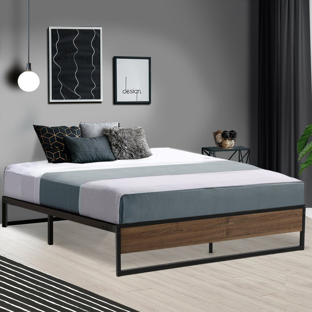 Oslo Metal Queen Bed Frame - Bedzy Australia