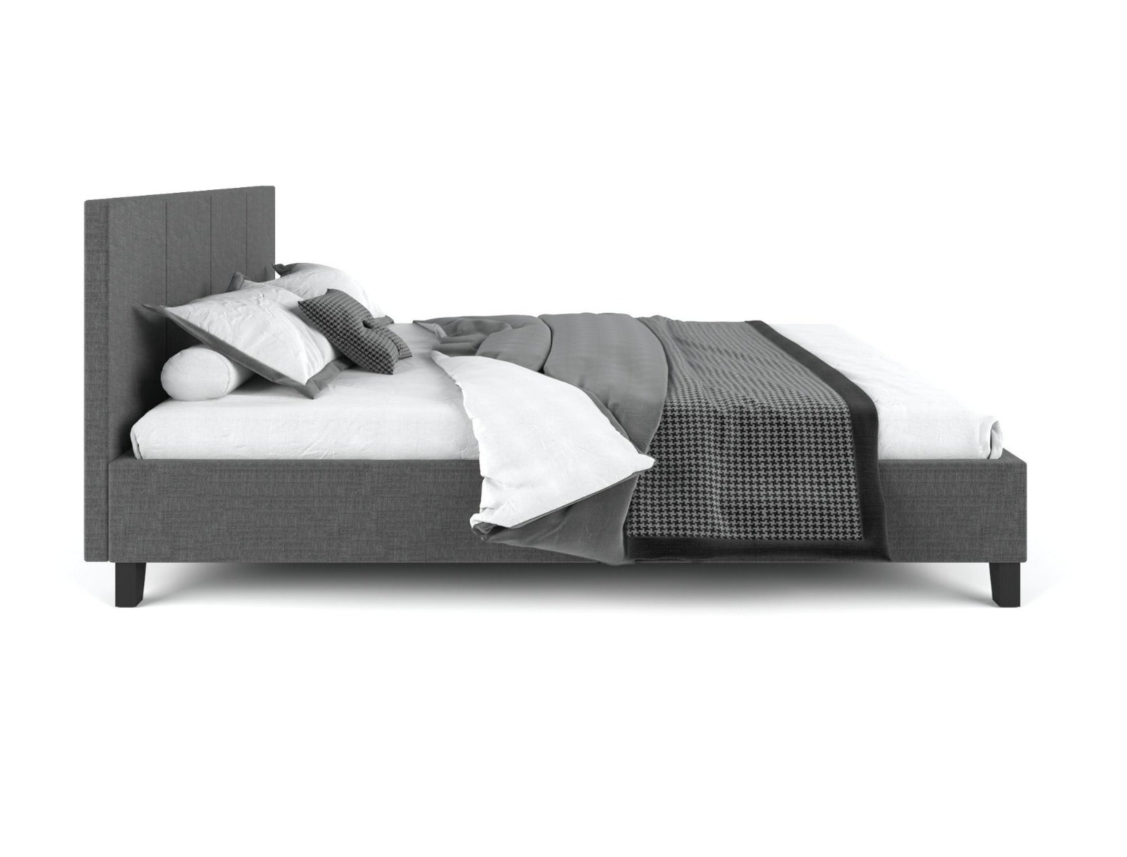 Palermo Bed Frame Charcoal King - Bedzy Australia