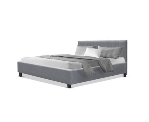 Queen Package | Agnes Bed Grey & Normay Pillow Top Mattress (Medium Firm) - Bedzy Australia