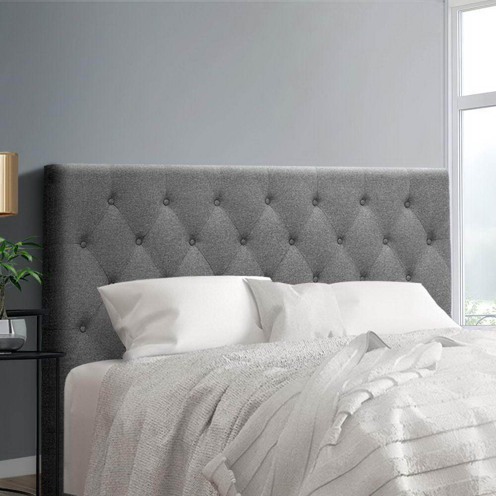 Queen Size | Cappi Bed Headboard (Grey) - Bedzy Australia