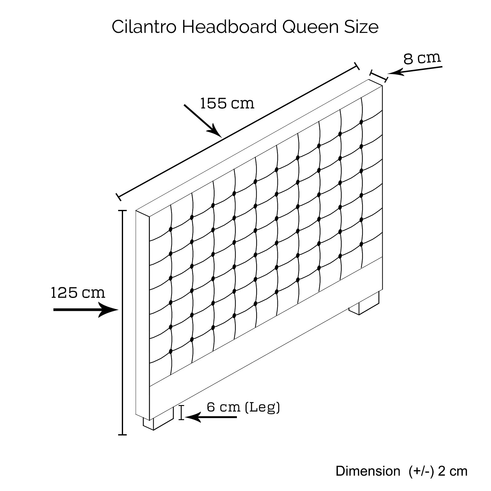 Queen Size | Cilantro Headboard (Beige) - Bedzy Australia