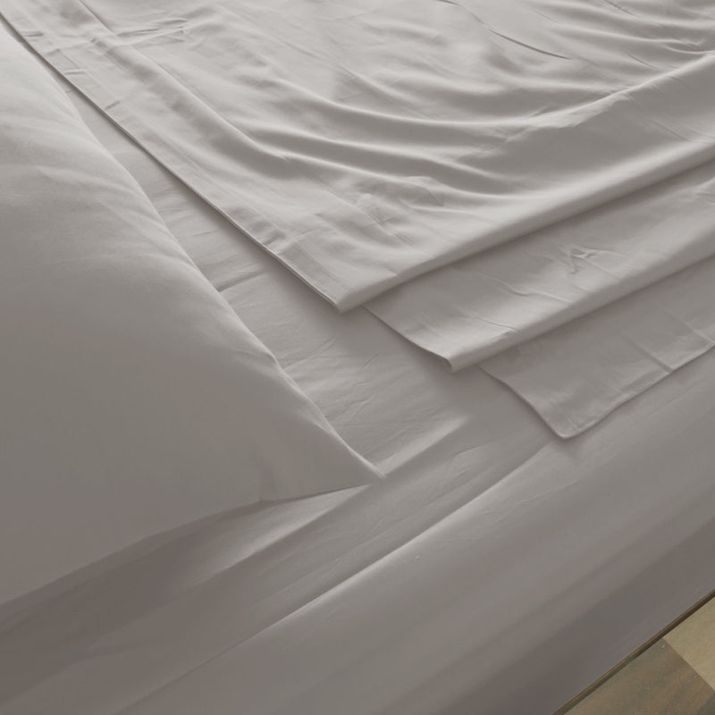 Royal Comfort 1000 Thread Count Bamboo Cotton Sheet and Quilt Cover Complete Set King Dove - Bedzy Australia