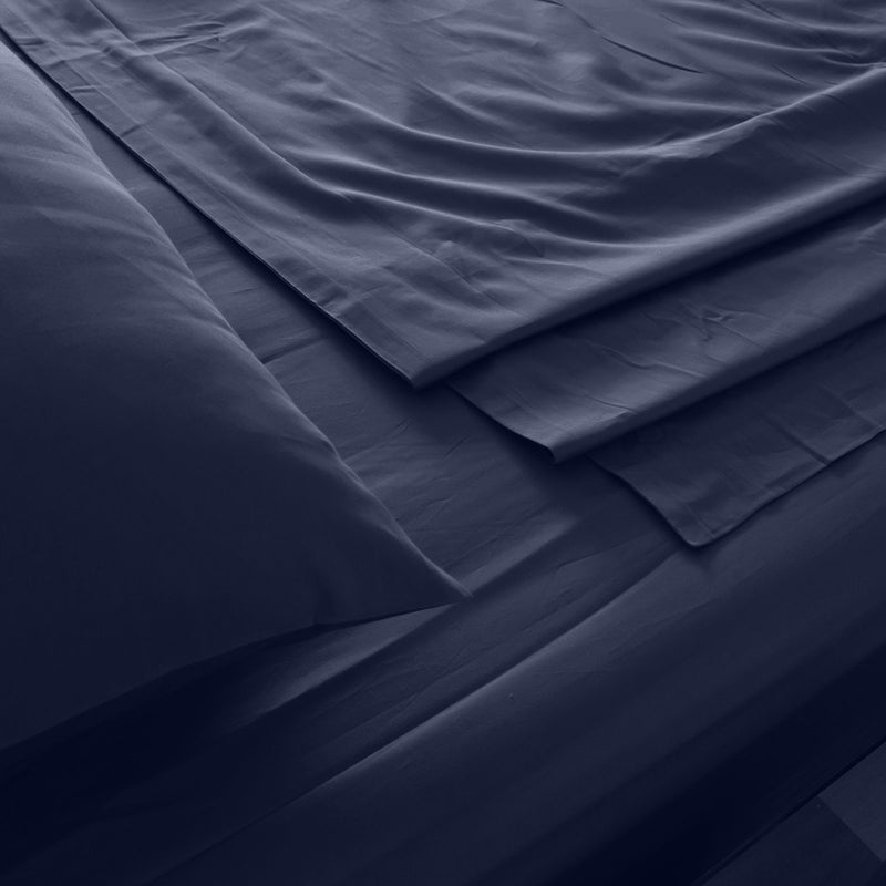 Royal Comfort 1000TC Hotel Grade Bamboo Cotton Sheets Pillowcases Set Ultrasoft King Royal Blue - Bedzy Australia