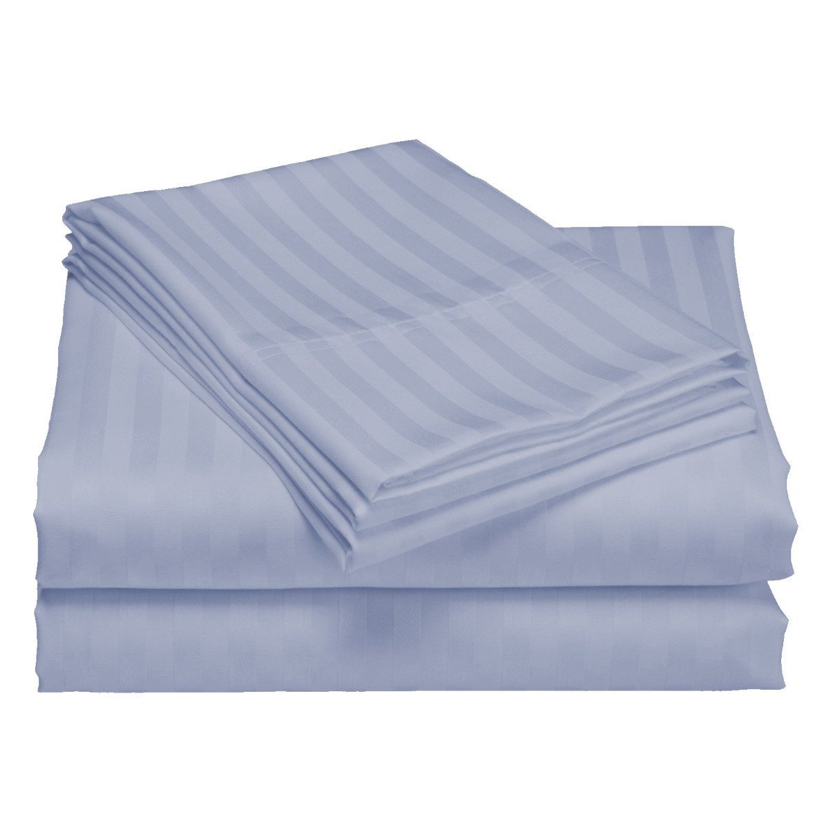 Royal Comfort 1200TC Quilt Cover Set Damask Cotton Blend Luxury Sateen Bedding King Blue Fog - Bedzy Australia