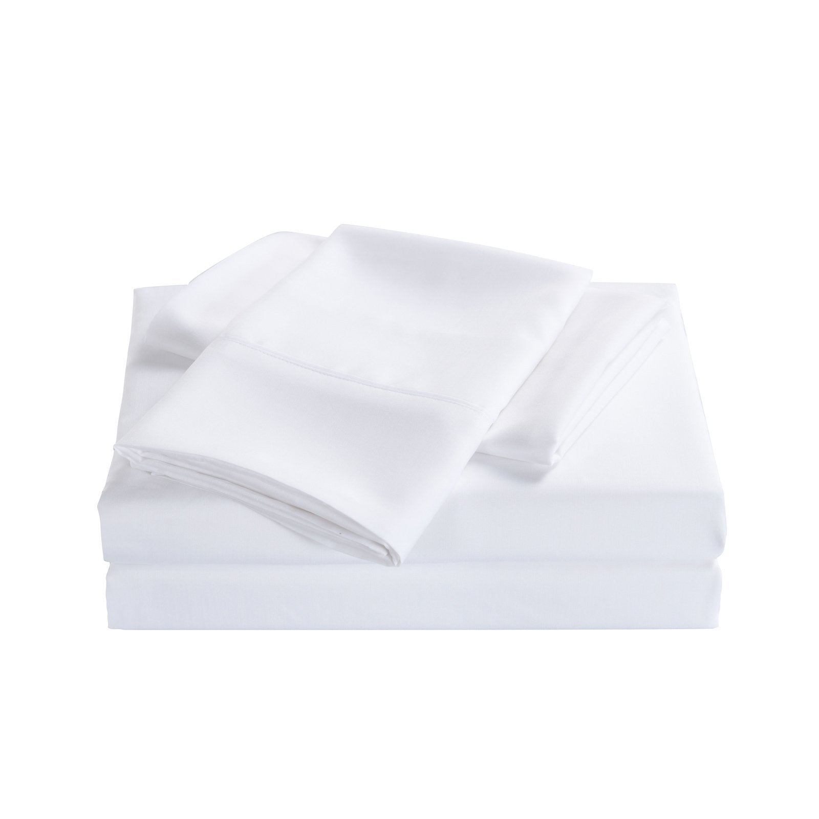 Royal Comfort 2000 Thread Count Bamboo Cooling Sheet Set Ultra Soft Bedding Double White - Bedzy Australia