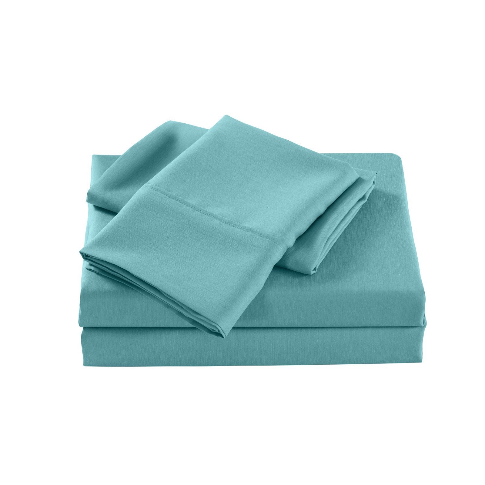 Royal Comfort 2000 Thread Count Bamboo Cooling Sheet Set Ultra Soft Bedding Single Aqua - Bedzy Australia