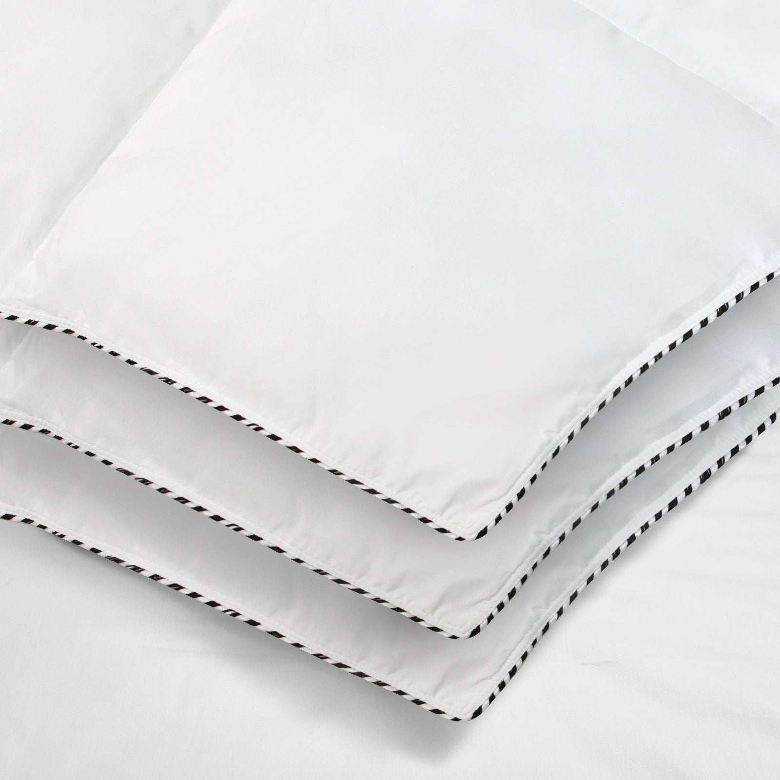 Royal Comfort Bamboo Blend Quilt 250GSM Luxury Doona Duvet 100% Cotton Cover Queen White - Bedzy Australia