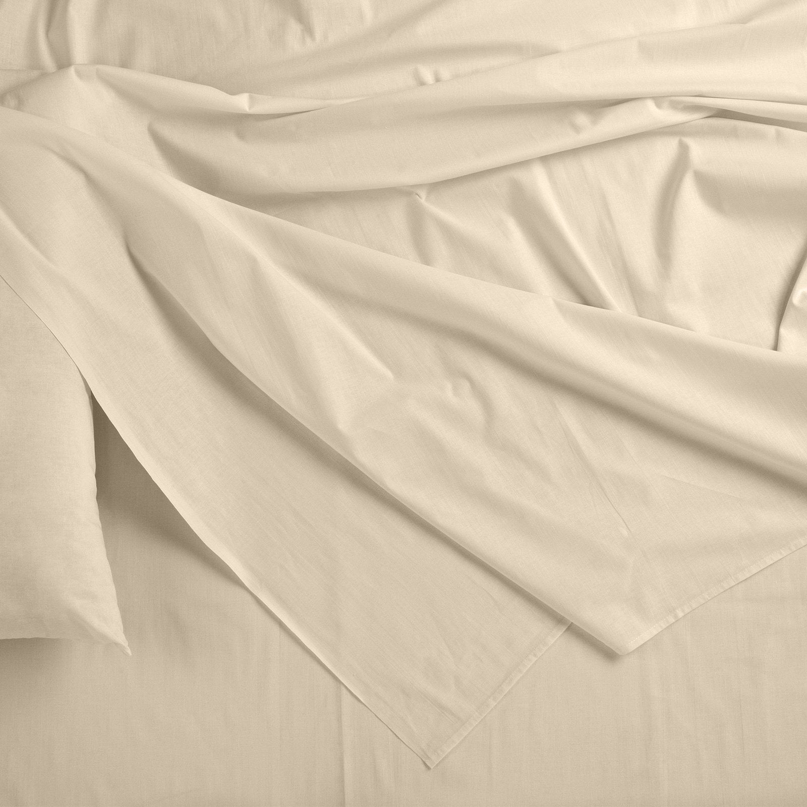 Royal Comfort Bamboo Blended Sheet & Pillowcases Set 1000TC Ultra Soft Bedding Double Ivory - Bedzy Australia