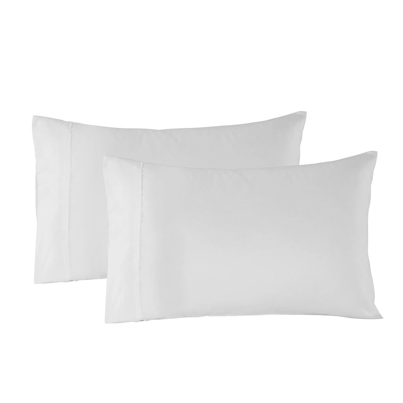 Royal Comfort Bamboo Blended Sheet & Pillowcases Set 1000TC Ultra Soft Bedding Double White - Bedzy Australia