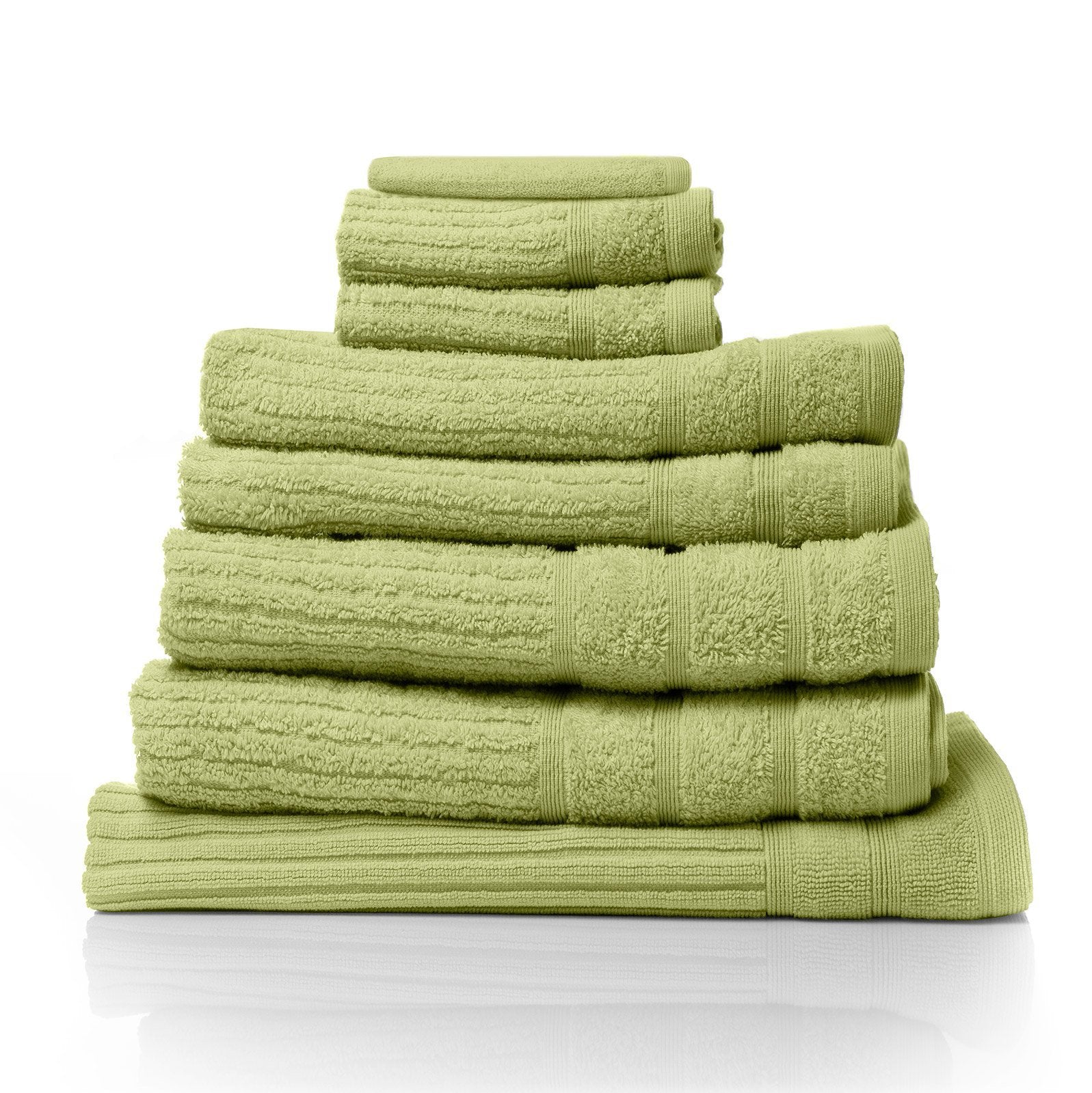 Royal Comfort Eden Egyptian Cotton 600GSM 8 Piece Luxury Bath Towels Set 8 Piece Spearmint - Bedzy Australia