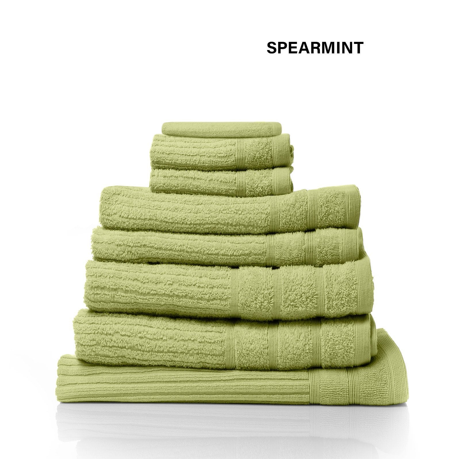 Royal Comfort Eden Egyptian Cotton 600GSM 8 Piece Luxury Bath Towels Set 8 Piece Spearmint - Bedzy Australia