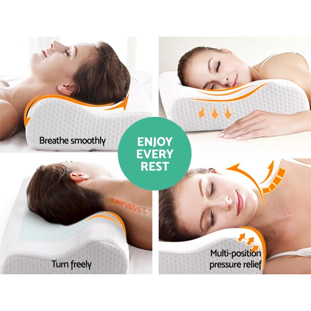 Set of 2 Cool Gel Memory Foam Pillows - Bedzy Australia