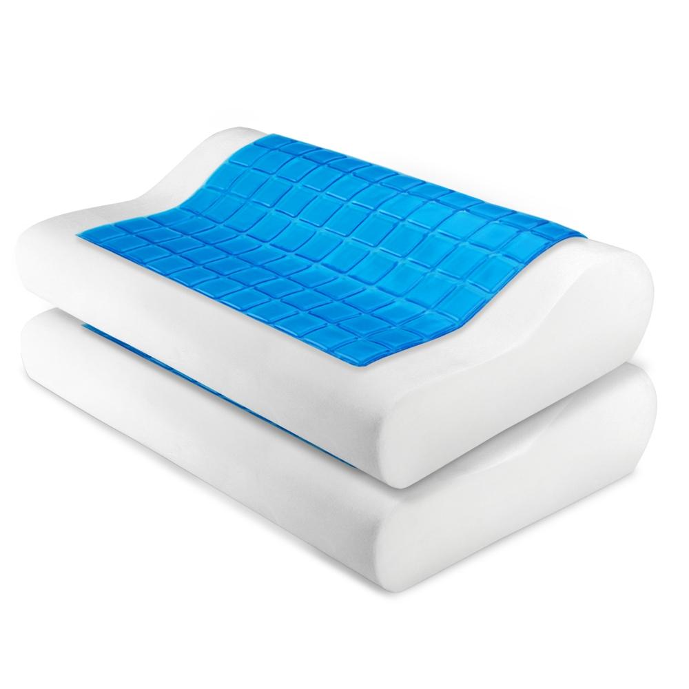 Set of 2 Cool Gel Memory Foam Pillows - Bedzy Australia