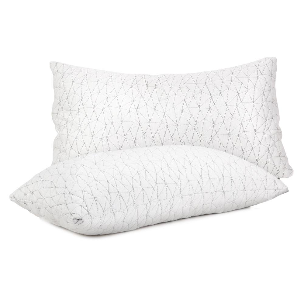 Set of 2 Rayon King Memory Foam Pillows - Bedzy Australia