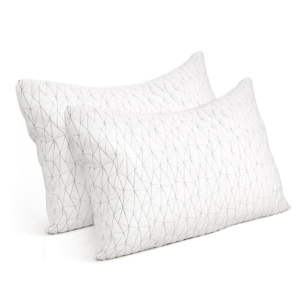 Set of 2 Rayon Single Memory Foam Pillows - Bedzy Australia