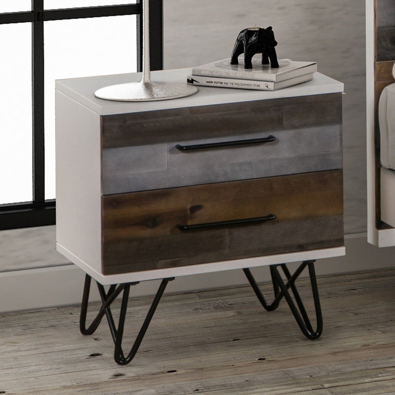 Shelby Bedside Table - 2 Drawers - Bedzy Australia
