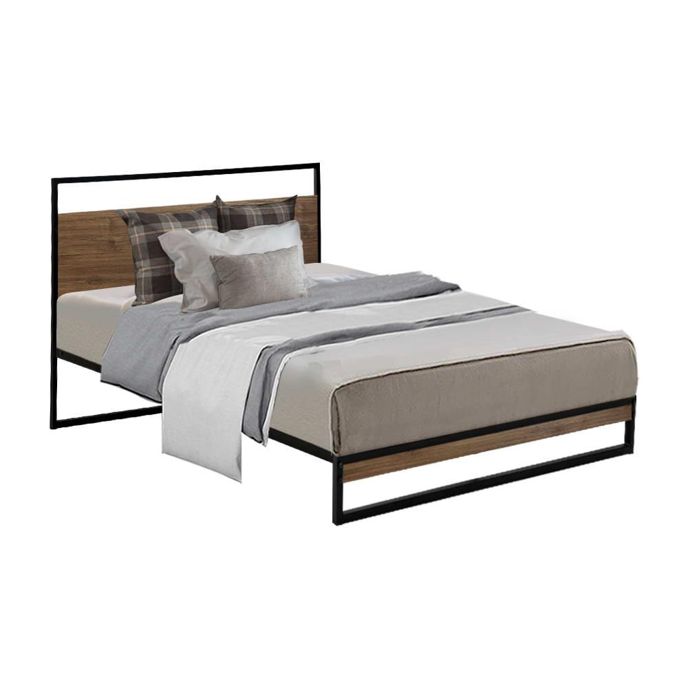 Single Package | Stockton Wooden Bed Frame & Bonita Pillow Top Mattress (Medium Firm) - Bedzy Australia