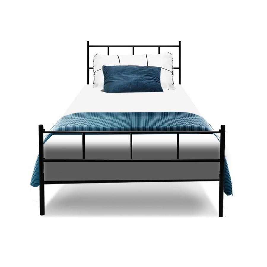 Single Package | Wategos Metal Bed & Bonita Pillow Top Mattress (Medium Firm) - Bedzy Australia