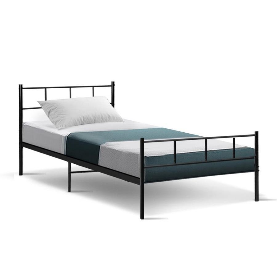 Single Package | Wategos Metal Bed & Bonita Pillow Top Mattress (Medium Firm) - Bedzy Australia