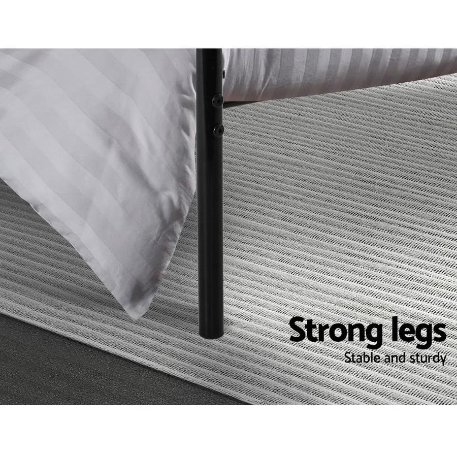 Single Package | Wategos Metal Bed & Bonita Pillow Top Mattress (Medium Firm) - Bedzy Australia