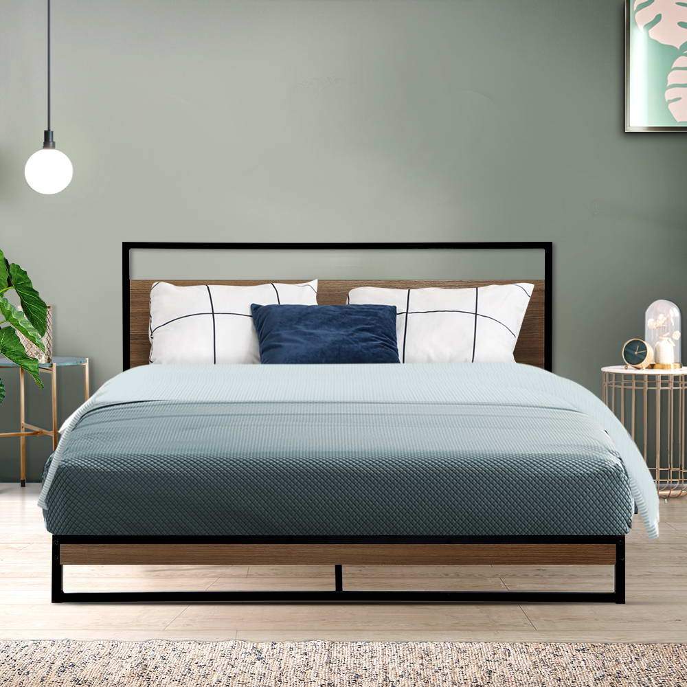 Stockton Metal Queen Bed Frame - Bedzy Australia