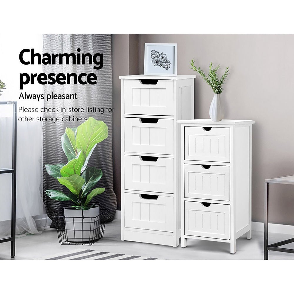 Storage Cabinet Drawers Bathroom Stand - Bedzy Australia