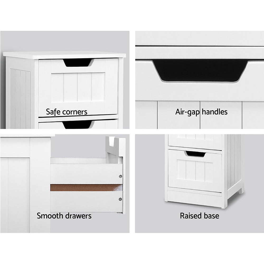 Storage Cabinet Drawers Bathroom Stand - Bedzy Australia