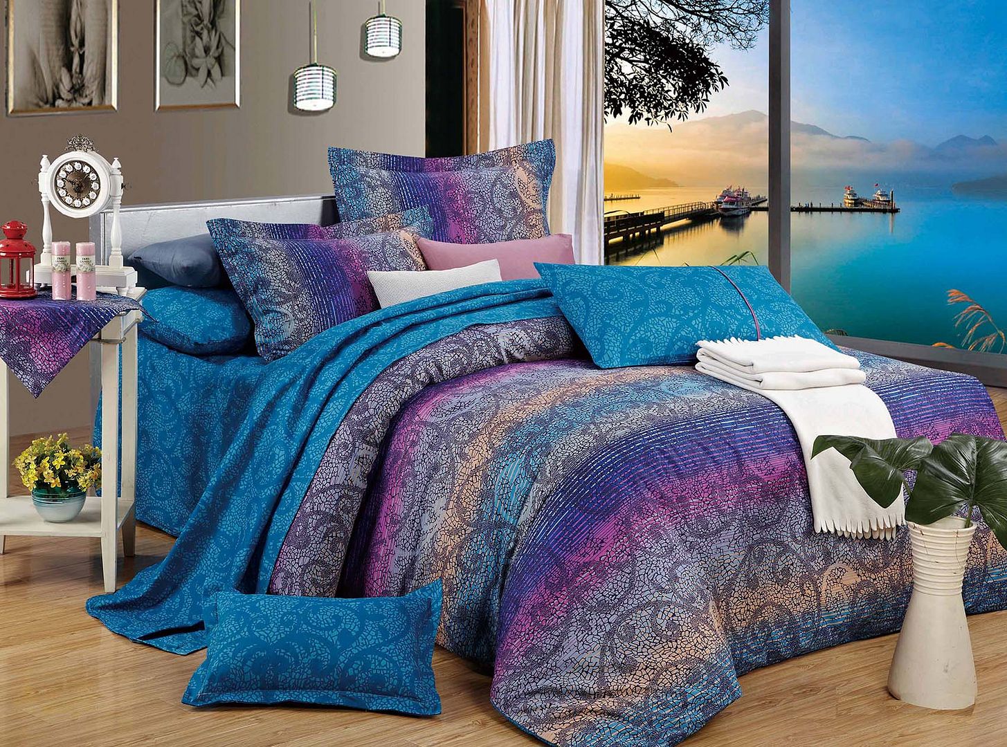 Tanya Super King Size Duvet Doona Quilt Cover Set - Home & Garden > Bedding - Bedzy Australia