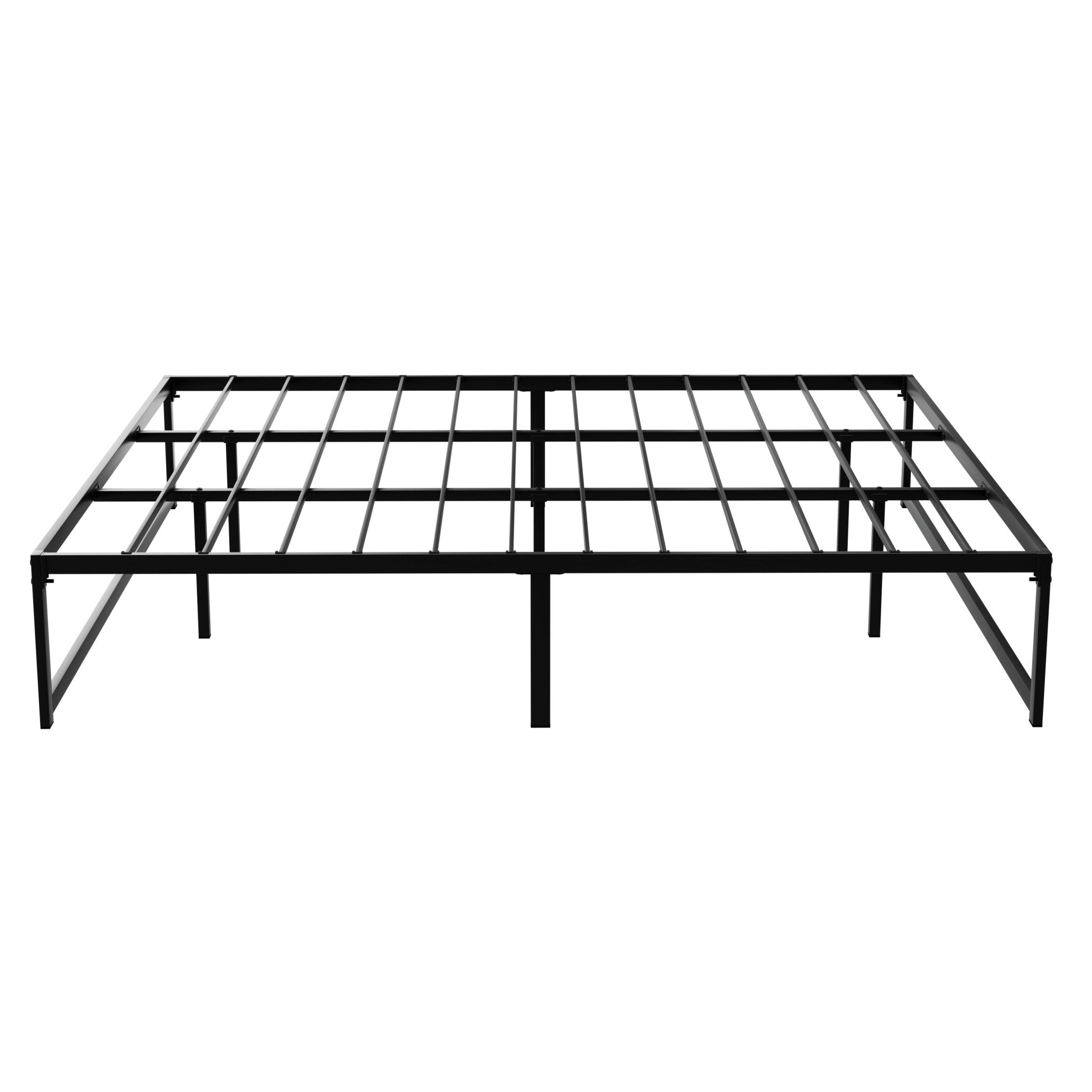 Tino Metal King Bed Base Black (Metal Slats) - Furniture > Bedroom - Bedzy Australia