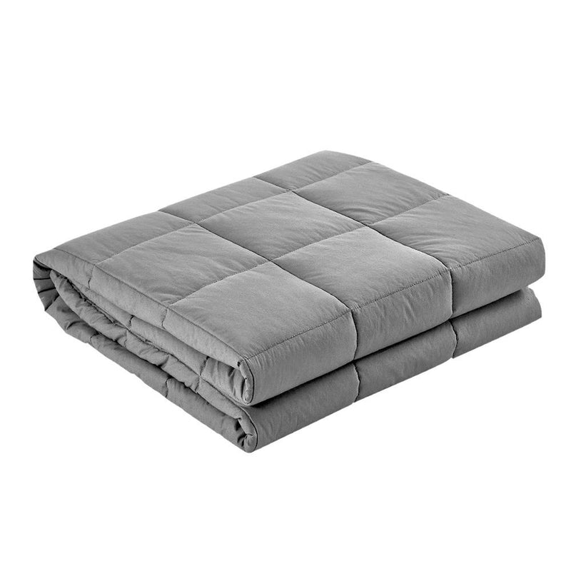 Weighted Calming Blanket 5KG Light Grey - Bedzy Australia
