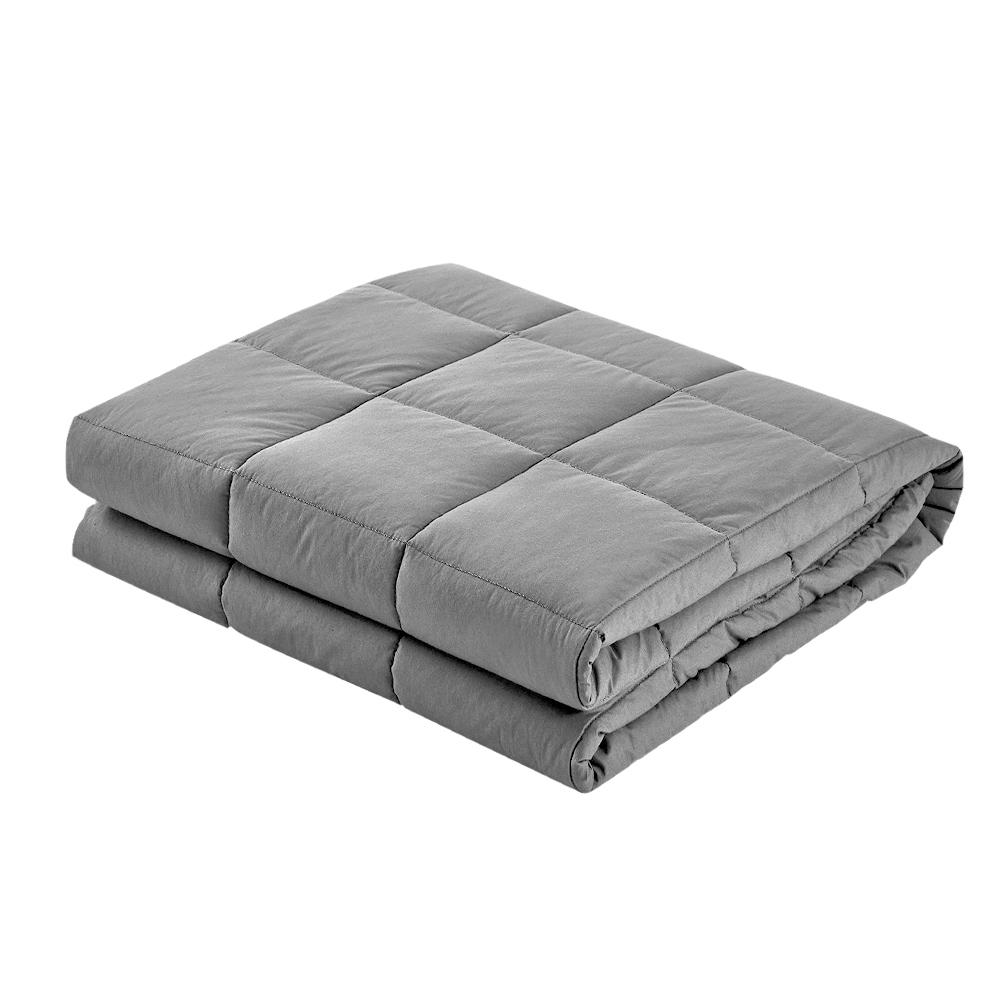 Weighted Calming Blanket 7KG Light Grey - Bedzy Australia