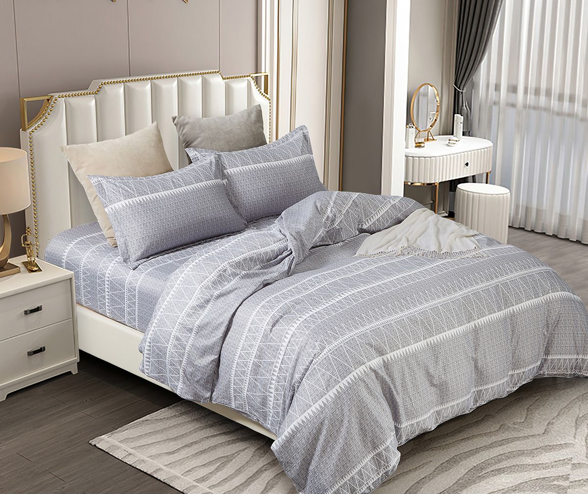 Winslow King Size Duvet Doona Quilt Cover Set - Home & Garden > Bedding - Bedzy Australia